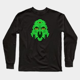 Retro Monster Face Long Sleeve T-Shirt